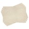 Ambesonne Ivory Place Mats Set of 4, Classic Victorian Style Monochrome Damask Background with Swirl Floral Effects Print, Washable Fabric Placemats for Dining Table, Standard Size, Cream